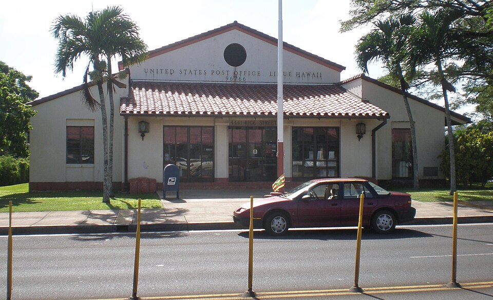 Photograph of United States Post Office-Lihue
