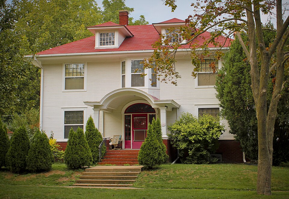 Photograph of Emma J. Harvat and Mary E. Stach House