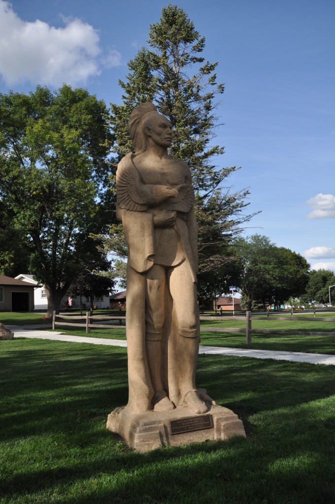 Photograph of Chief Black Hawk Statue