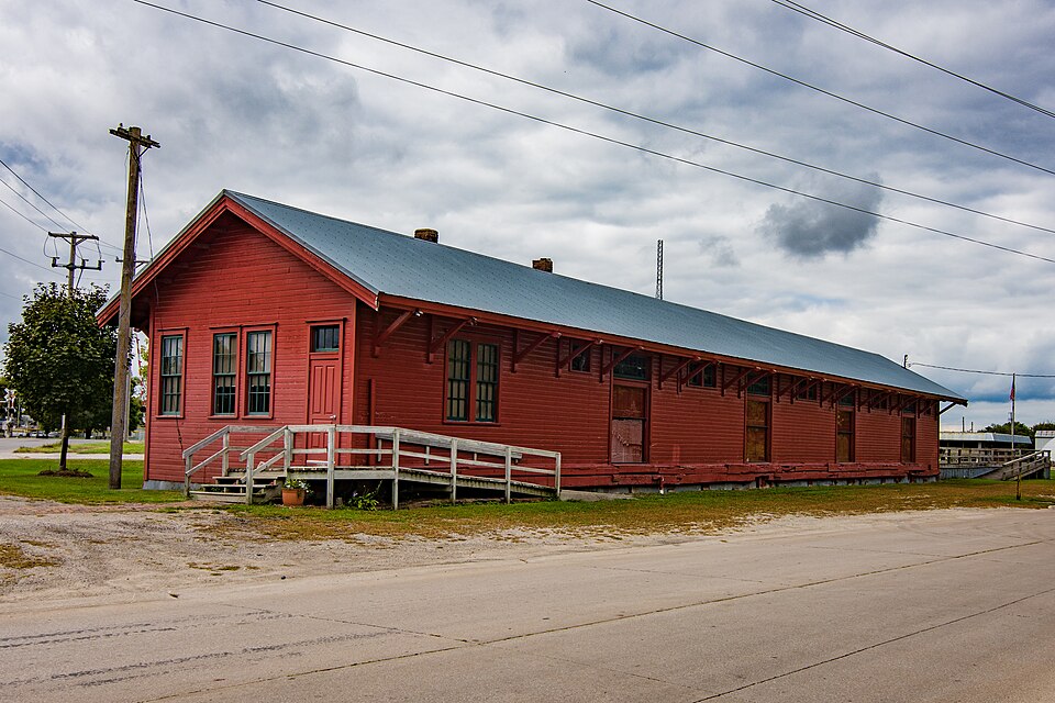 Photograph of Chicago, Burlington, and Quincy Freight House