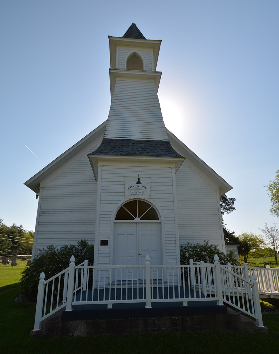 Photograph of Coal Ridge Baptist Church and Cemetery