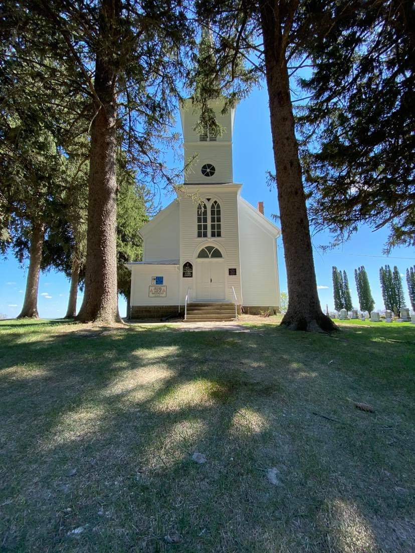 Photograph of West Paint Creek Synod Evangelical Lutheran Church and Cemetery