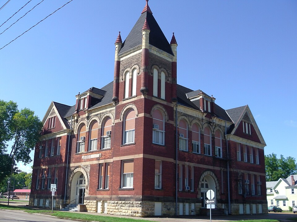 Photograph of Clinton High School and Public Library