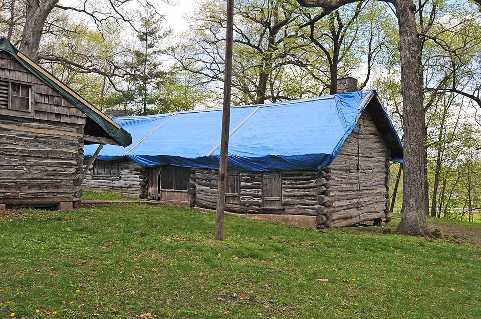 Photograph of Old Settlers' Association of Johnson County Cabins