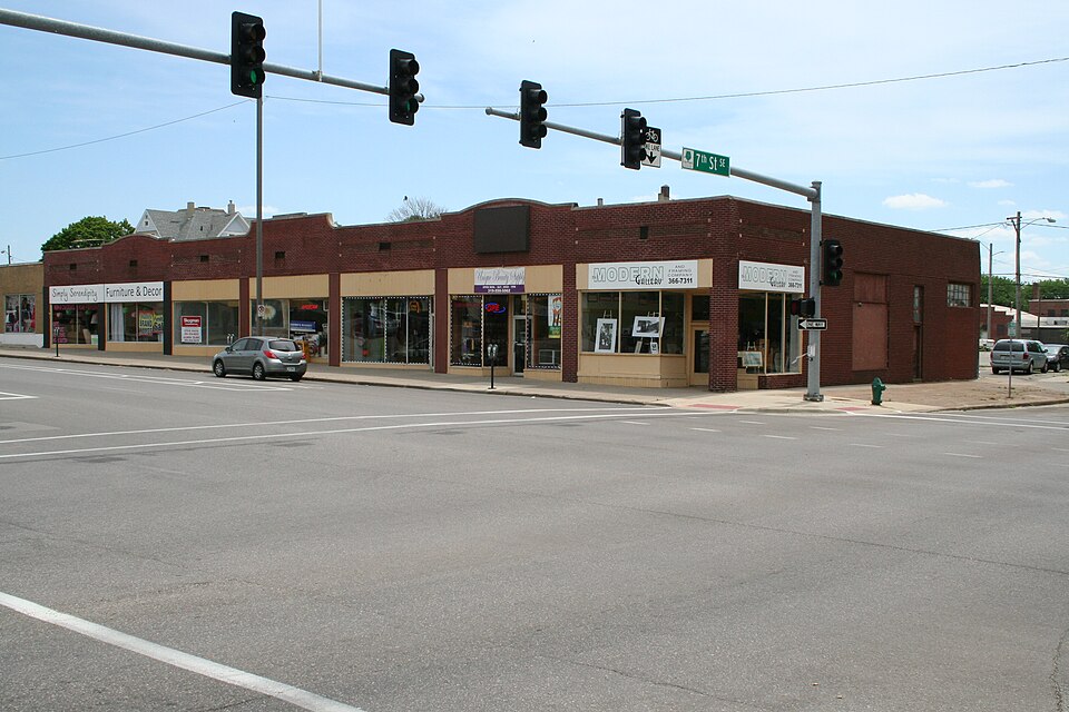 Photograph of Cedar Rapids 2nd Avenue SE. Automobile Row Historic District