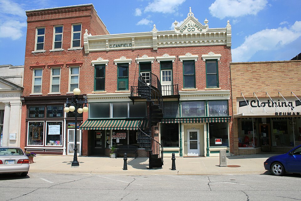 Photograph of Star-Clipper-Canfield Building and Winding Stairway