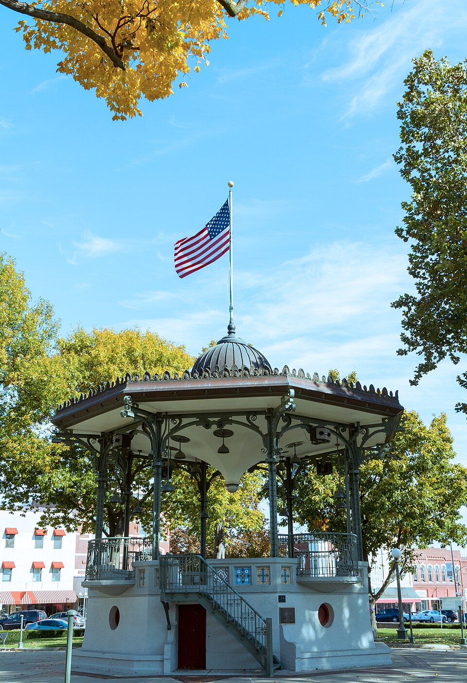 Photograph of Oskaloosa City Park and Band Stand