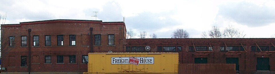 Photograph of Chicago, Milwaukee, St. Paul and Pacific Freight House