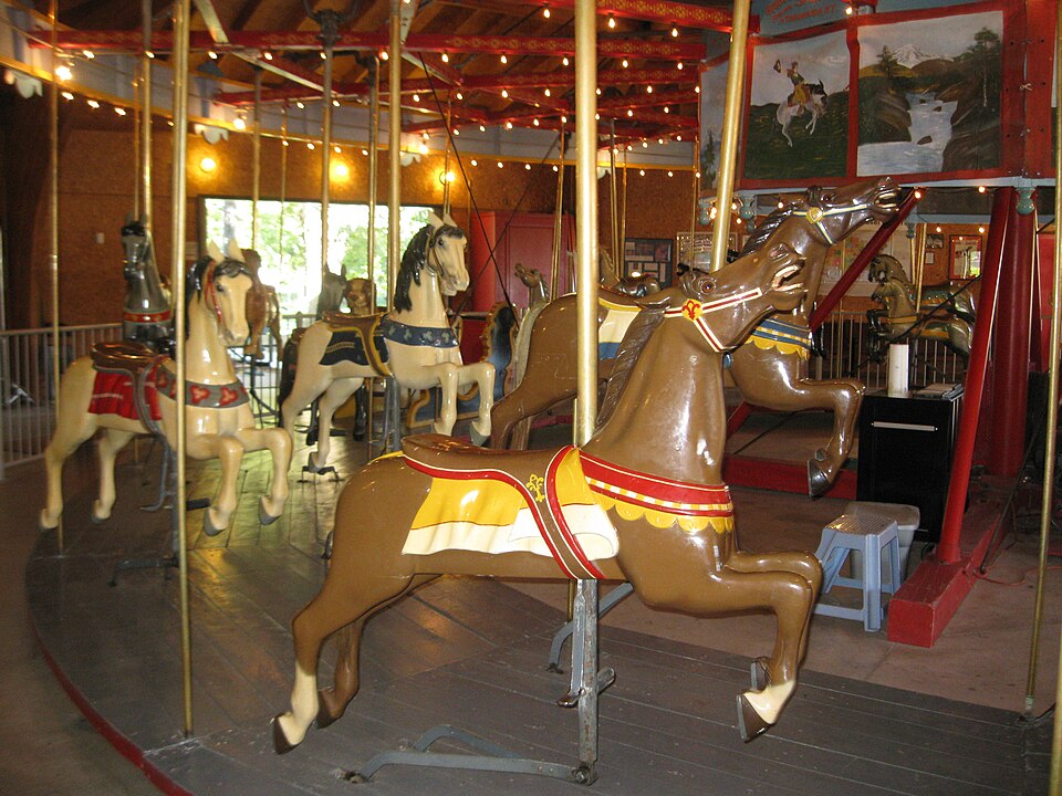 Photograph of Herschel-Spillman Two-Row Portable Menagerie Carousel