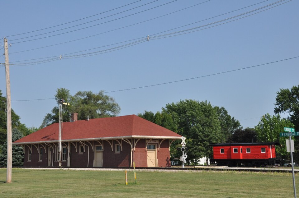Photograph of Chicago, Rock Island and Pacific Railroad-Wilton Depot
