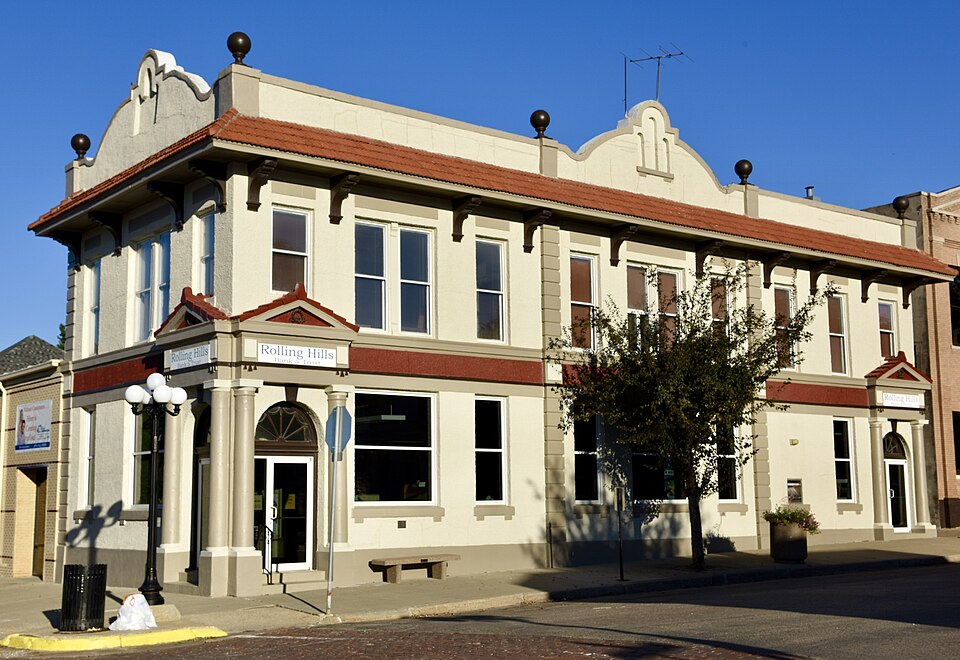 Photograph of German Bank Building of Walnut, Iowa