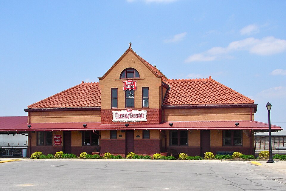 Photograph of Chicago, Rock Island & Pacific Railroad Depot