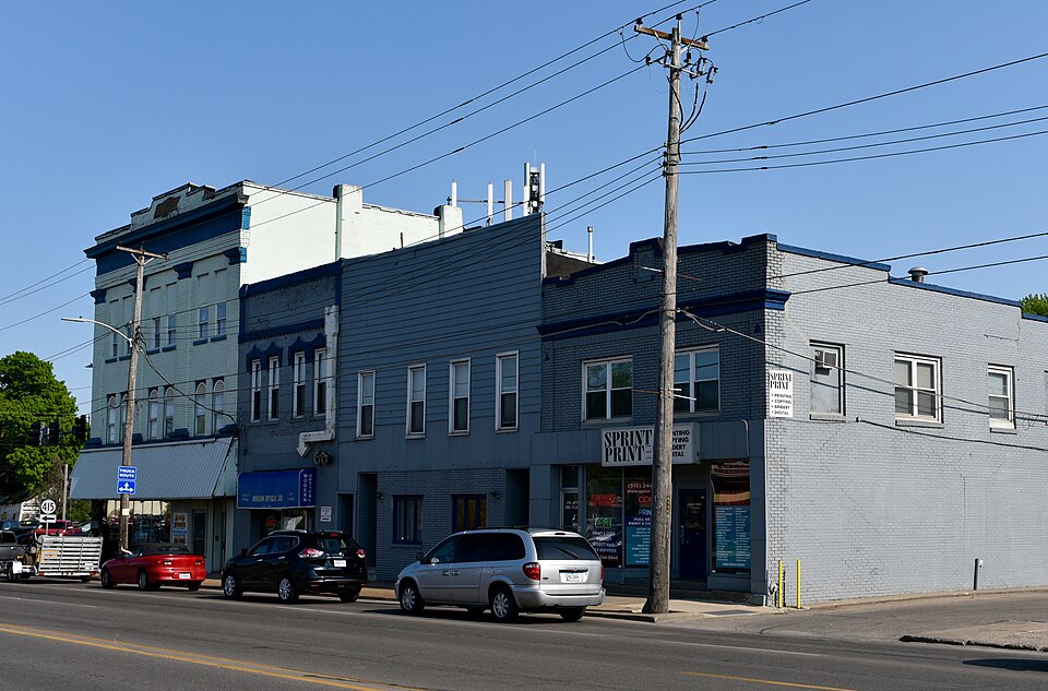 Photograph of College Corner Commercial Historic Business District