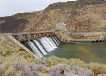 Photograph of Diversion Dam and Deer Flat Embankments