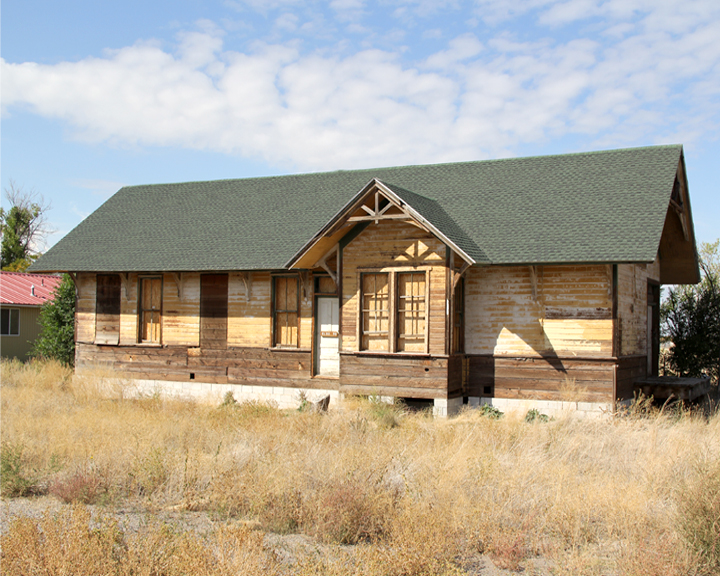 Photograph of Ross Fork Oregon Short Lines Railroad Depot