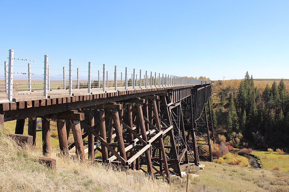 Photograph of Conant Creek Pegram Truss Railroad Bridge