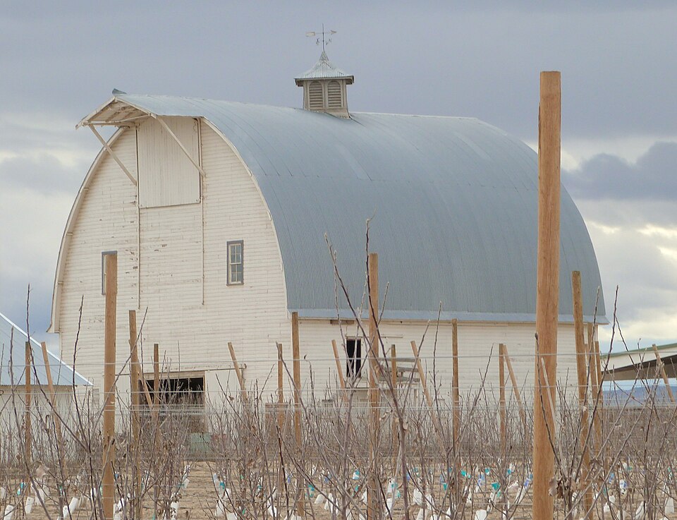 Photograph of George Obendorf Gothic Arch Truss Barn