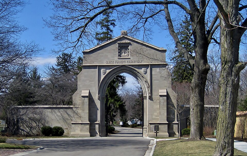 Photograph of Lake Forest Cemetery