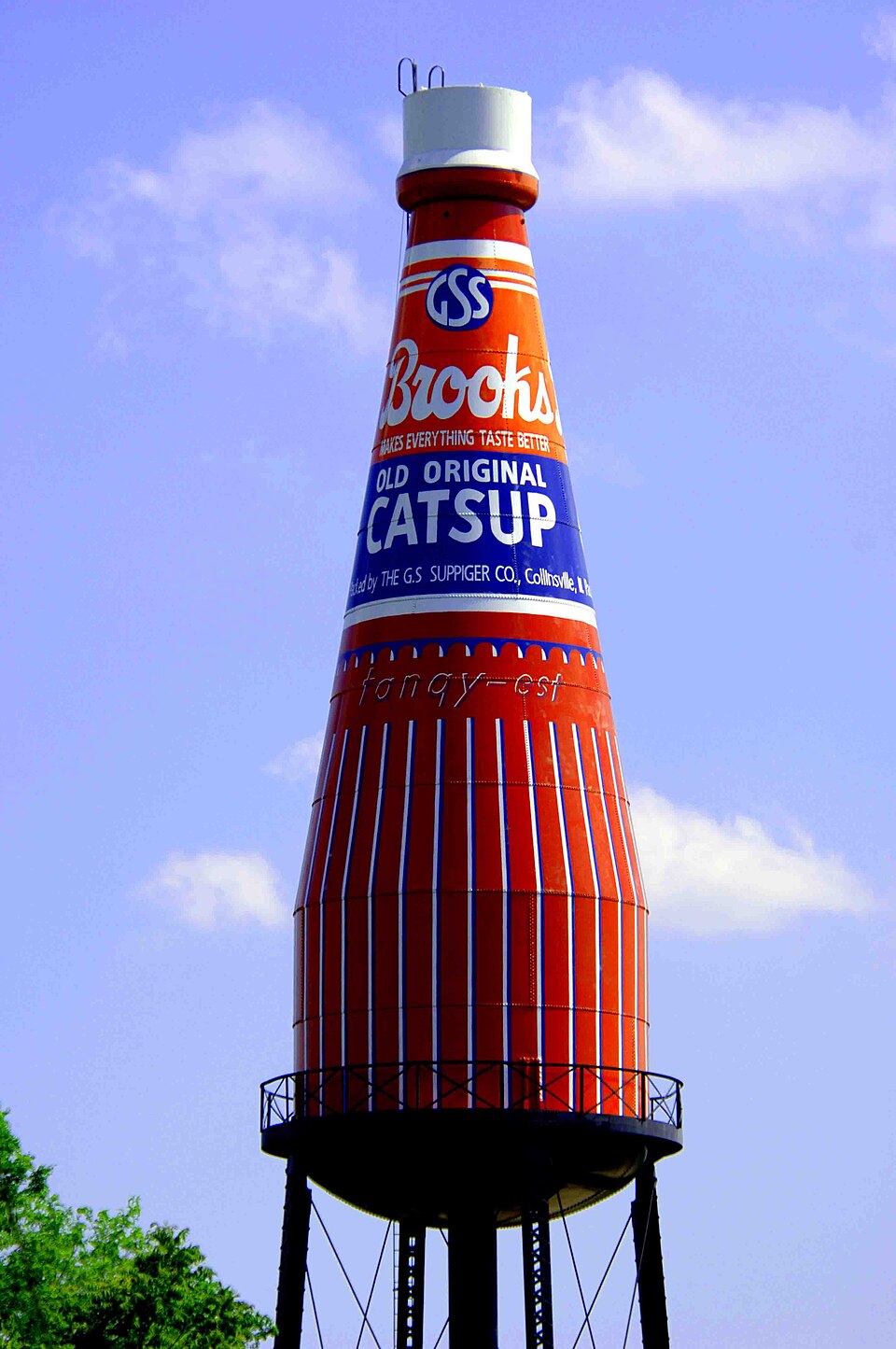 Photograph of Brooks Catsup Bottle Water Tower