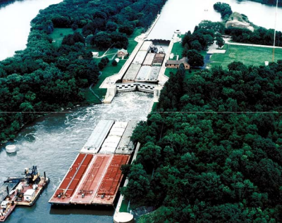 Photograph of Marseilles Lock and Dam Historic District