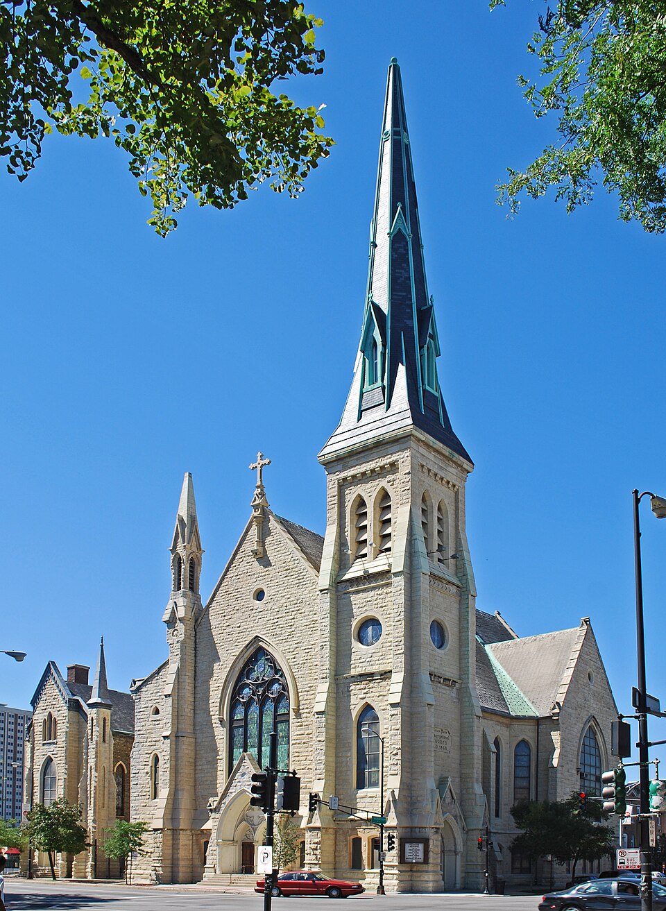 Photograph of Union Park Congregational Church and Carpenter Chapel