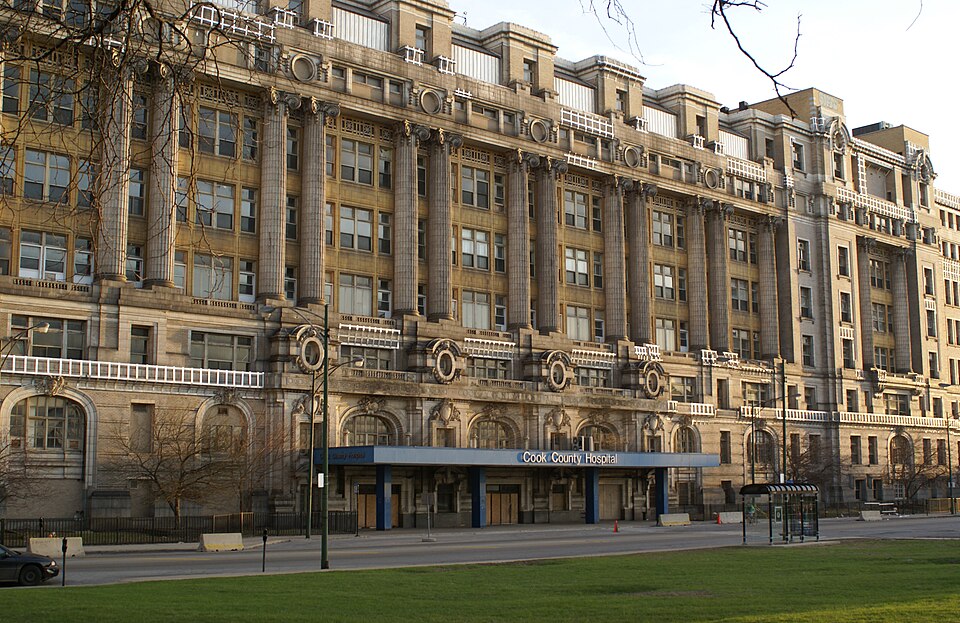 Photograph of Cook County Hospital Administration Building