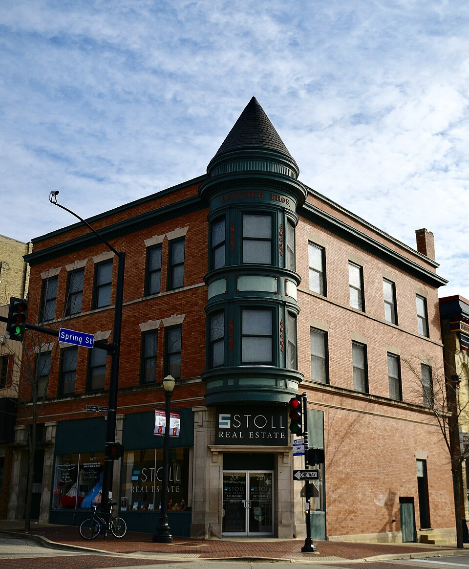 Photograph of Elgin Downtown Commercial District