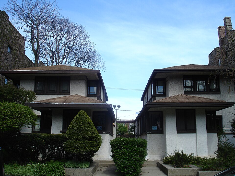 Photograph of Gauler Twin Houses