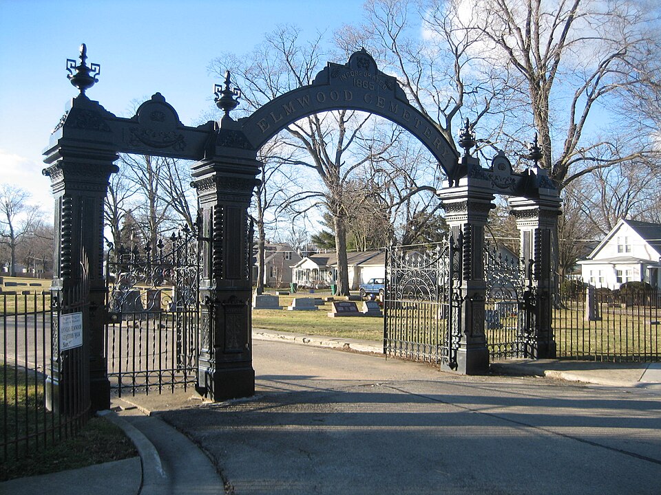 Photograph of Elmwood Cemetery Gates