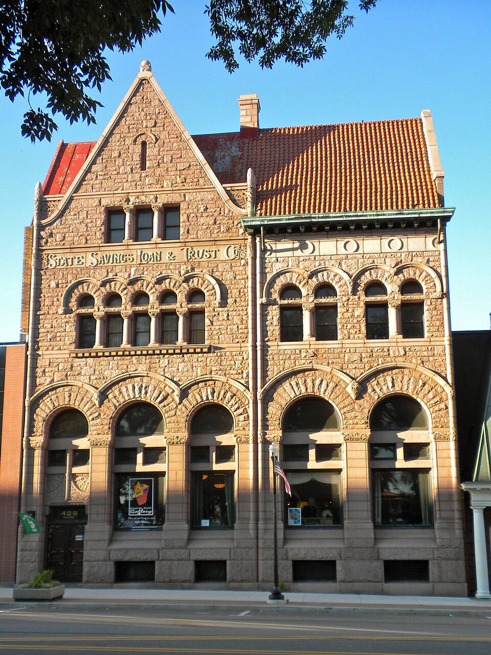 Photograph of State Savings Loan and Trust
