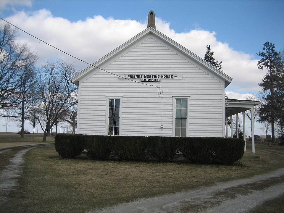 Photograph of Benjaminville Friends Meeting House and Burial Ground