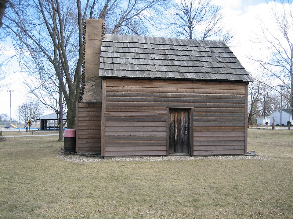 Photograph of John Patton Log Cabin