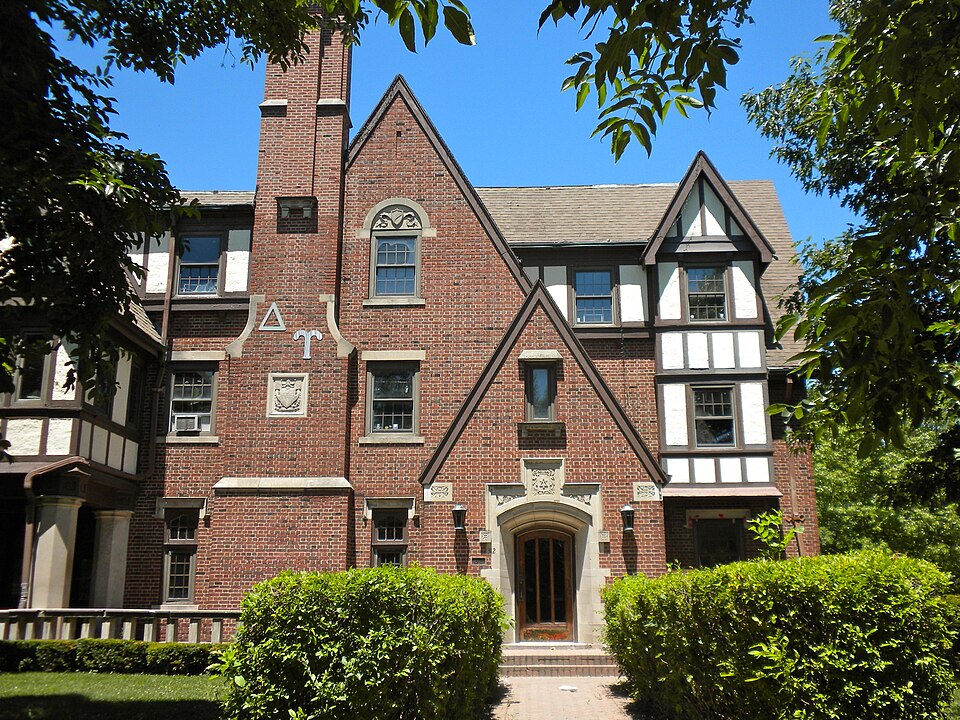Photograph of Delta Upsilon Fraternity House