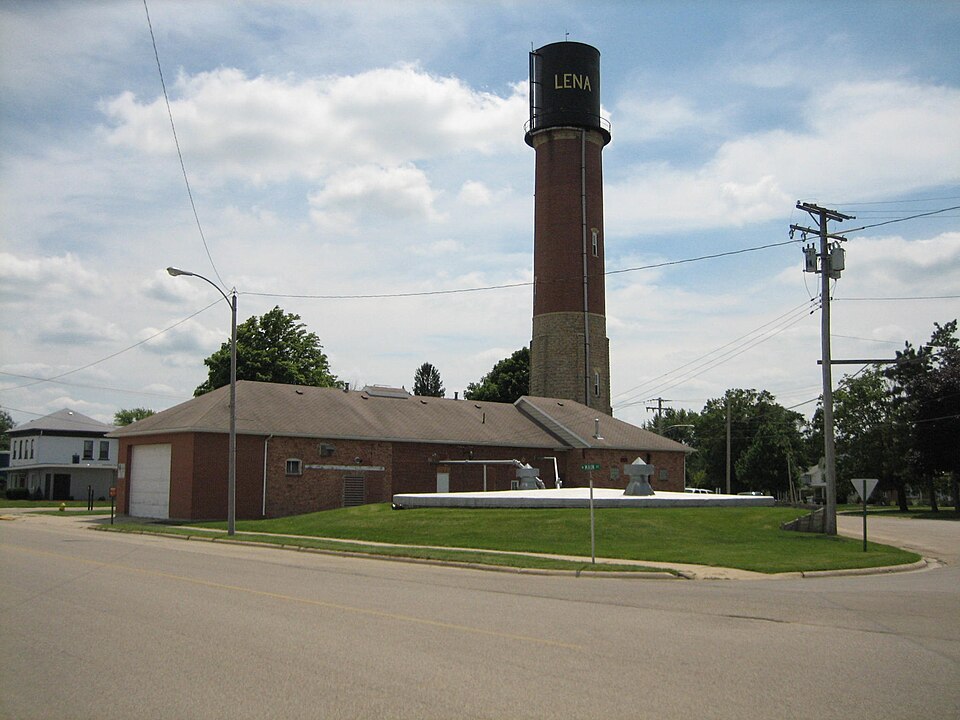 Photograph of Lena Water Tower
