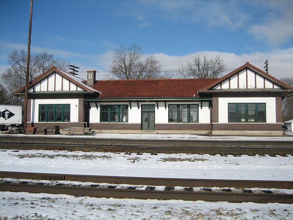Photograph of Chicago, Burlington and Quincy Railroad Depot