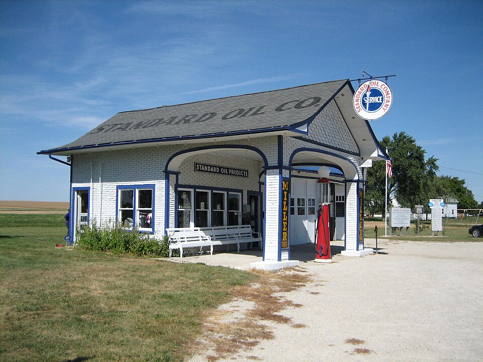 Photograph of Standard Oil Gasoline Station