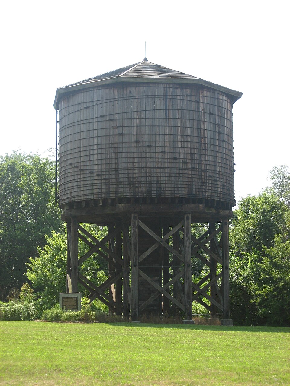 Photograph of Illinois Central Railroad Water Tower and Pump House