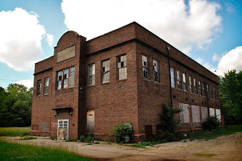 Photograph of Linton Township High School and Community Building