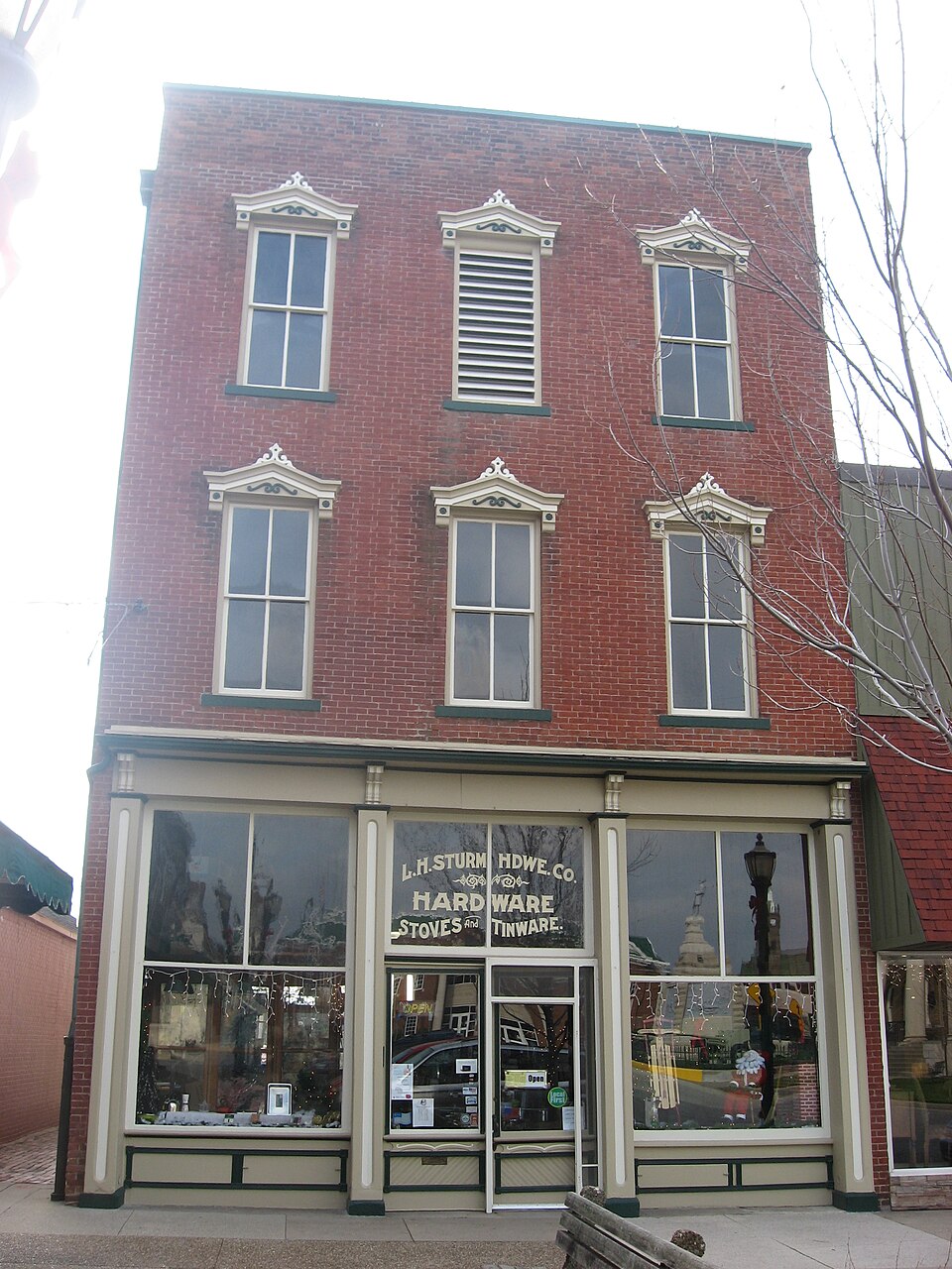 Photograph of Louis H. Sturm Hardware Store