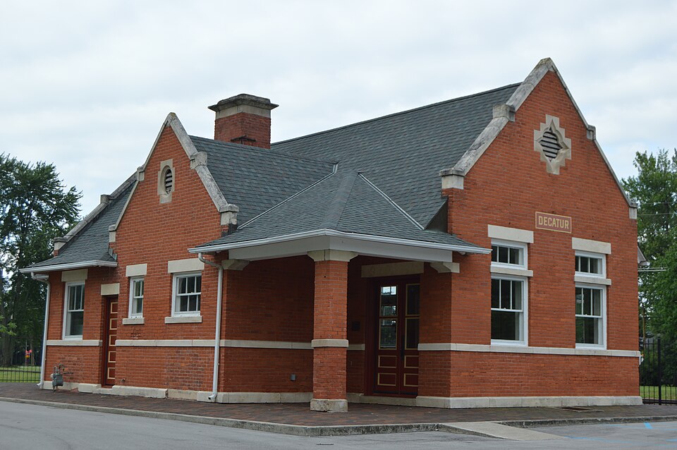Photograph of Grand Rapids and Indiana Railroad Depot