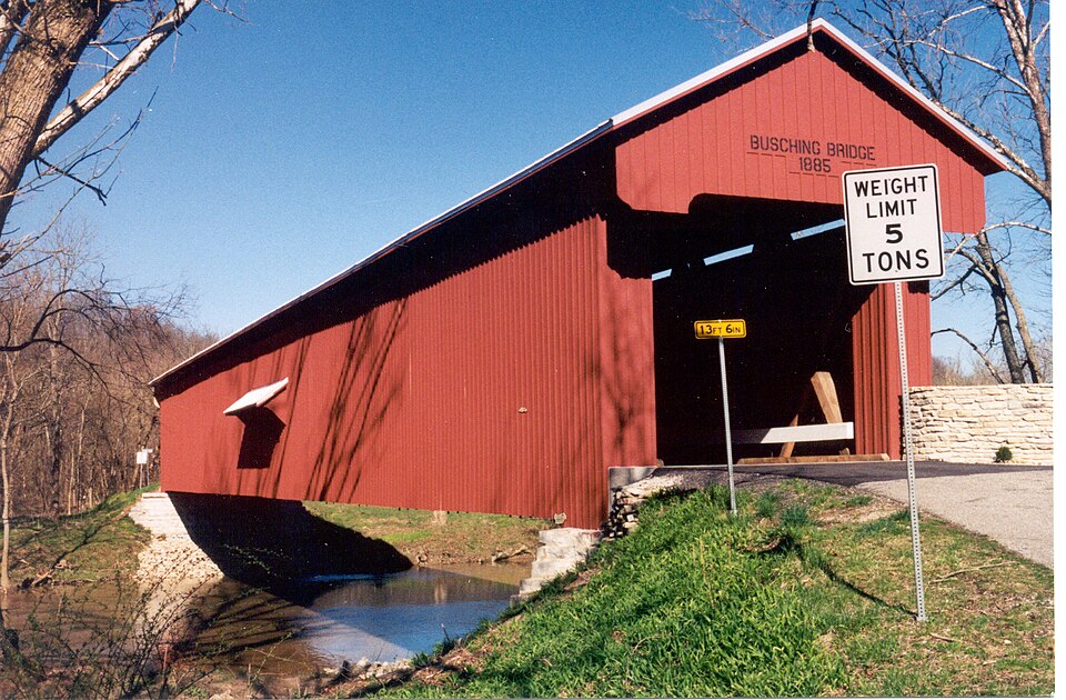 Photograph of Busching Covered Bridge