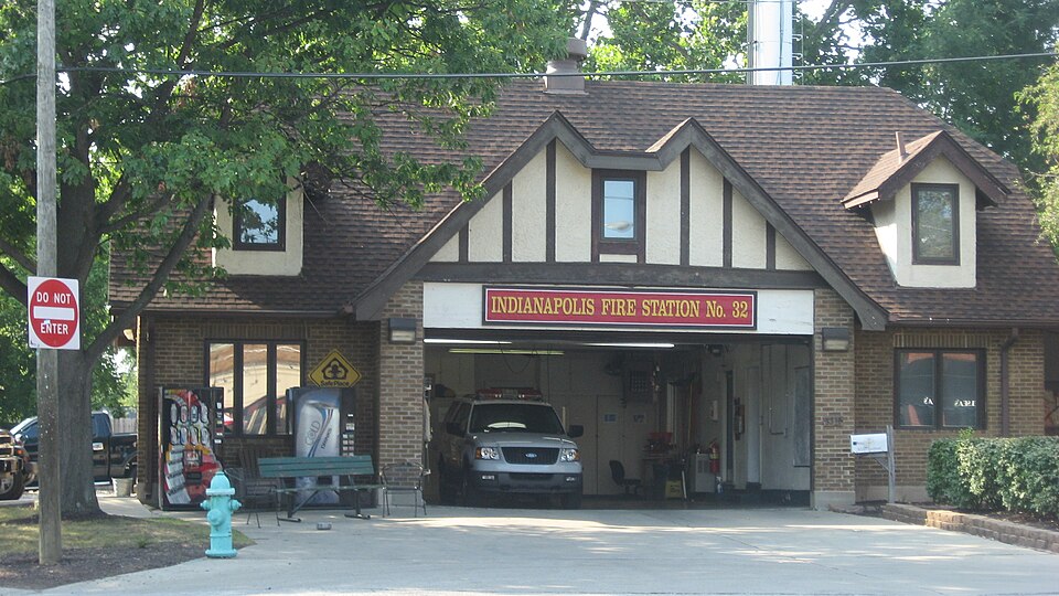 Photograph of Broad Ripple Firehouse-Indianapolis Fire Department Station 32