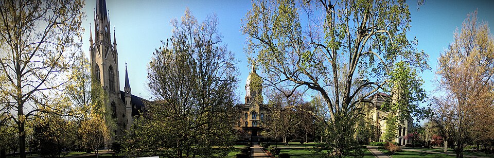 Photograph of University of Notre Dame: Main and South Quadrangles