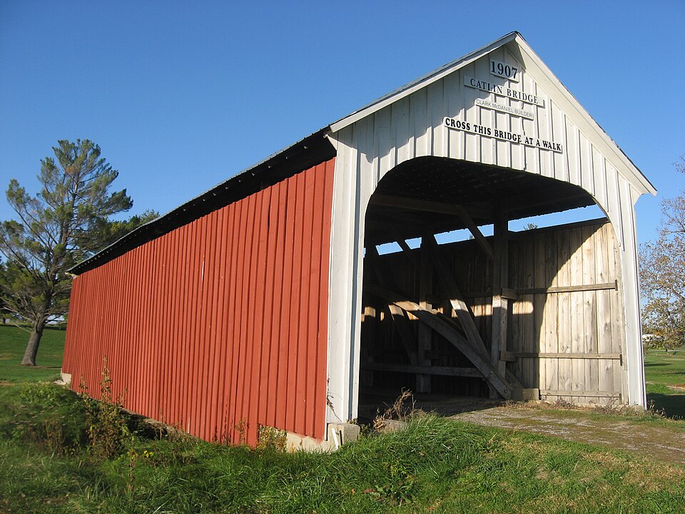 Photograph of Catlin Covered Bridge