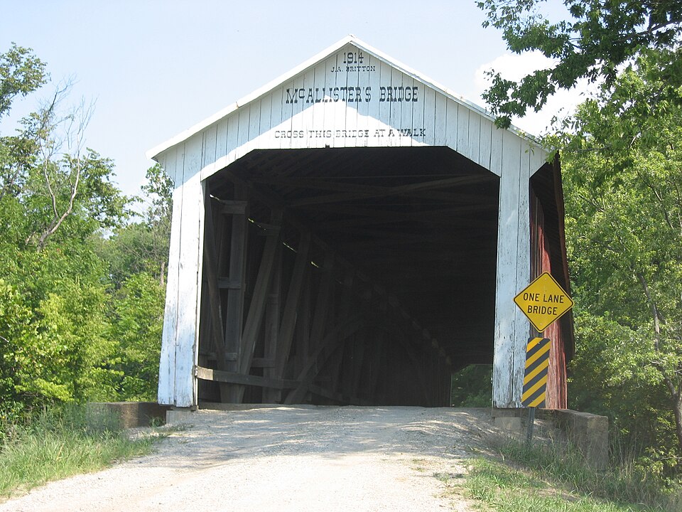 Photograph of McAllister Covered Bridge