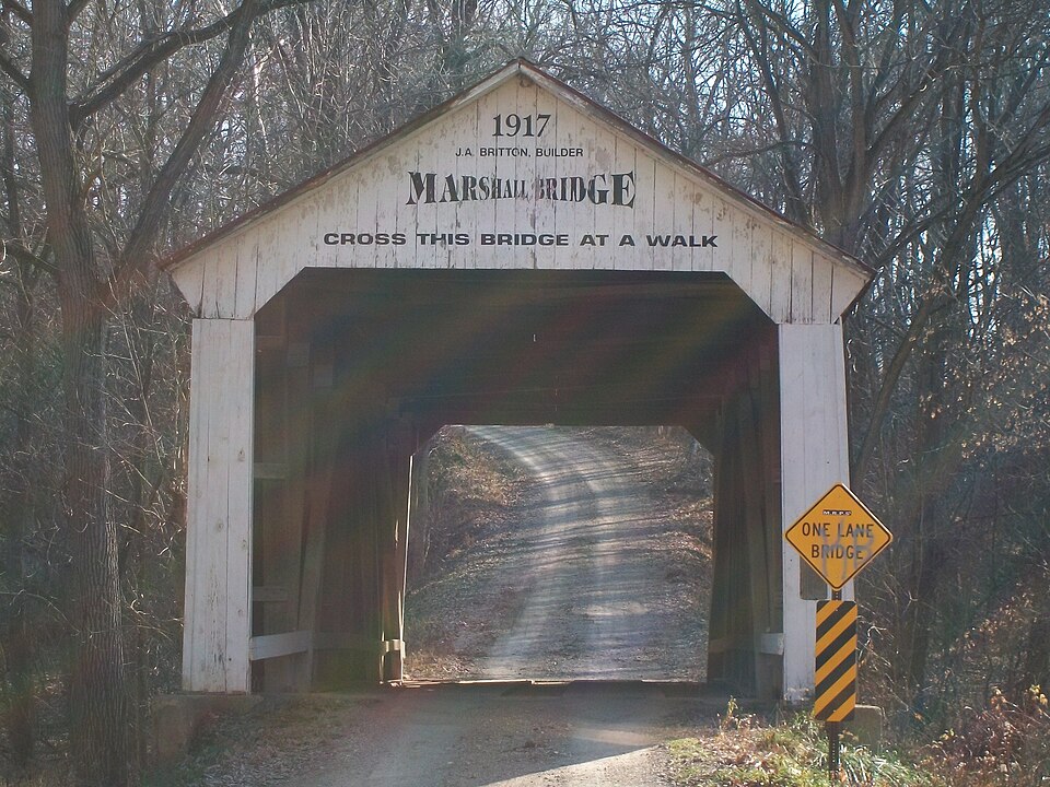 Photograph of Marshall Covered Bridge