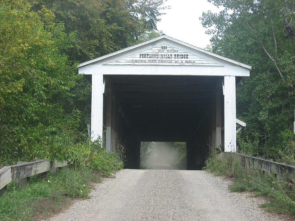 Photograph of Portland Mills Covered Bridge