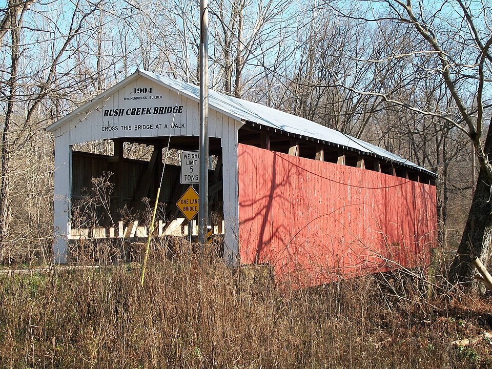 Photograph of Rush Creek Covered Bridge