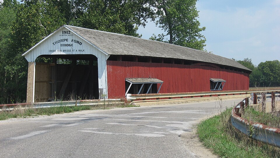 Photograph of Thorpe Ford Covered Bridge