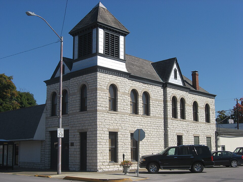 Photograph of Spencer Town Hall and Fire Station